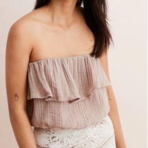 Arie Gauze Cream Tube Top